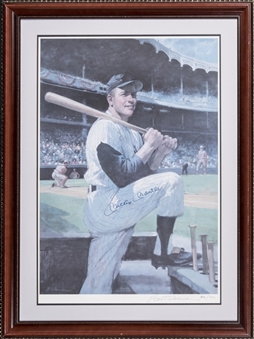 Mickey Mantle Signed Limited Edition Framed Lithograph (PSA/DNA)